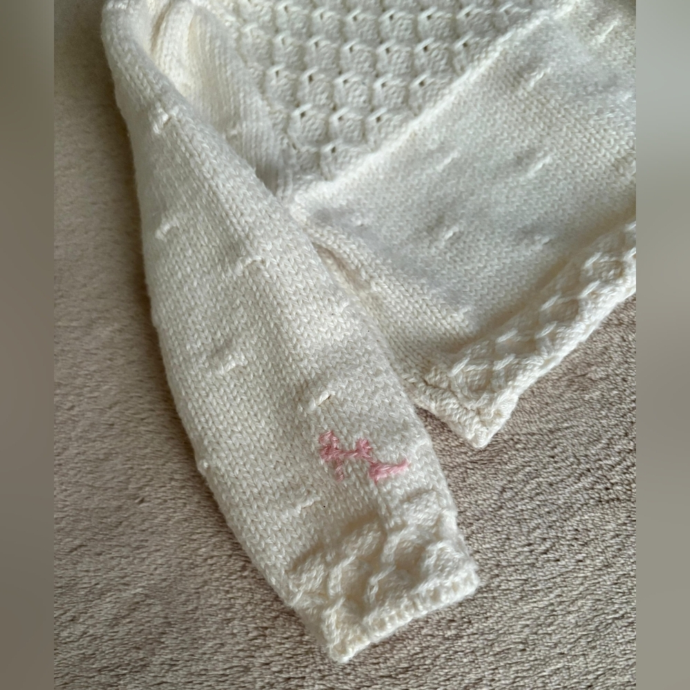 Ralph Lauren Baby Girl Floral Embroidery Cardigan Sweater Size 3-6 Months - Picture 4 of 9
